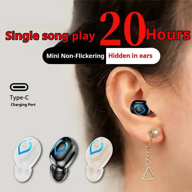 Bluetooth Headset On Ear - Mini Kablosuz Bluetooth Kulaklıklar Mikrofonlu Kulak