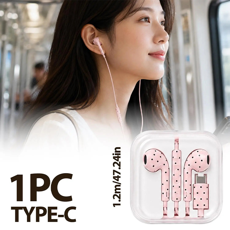 Sevimli Puantiyeli Yıldız Dese - Usb C Earphone incelemesi ve fiyatı