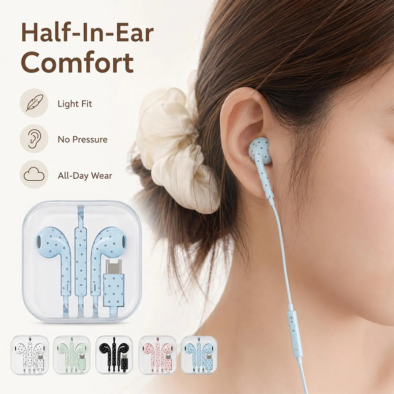 Sevimli Puantiyeli Yıldız Dese - Usb C Earphone incelemesi ve fiyatı